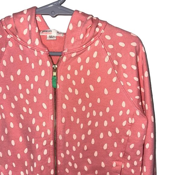 JCrew Crewcuts Everyday Girls Strawberry Full Zip Hoodie Size 4-5 - Picture 2 of 11